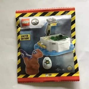 LEGO Jurassic World Raptor in Lab With Egg 122401 Paper Pouch SEALED Ltd Edition - Picture 1 of 3
