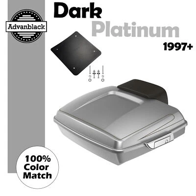 Paquete Dark Platinum Razor Tour Pack para Harley Street Road King Glide 1997+ Foto 1 de 4