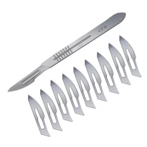 10 BLADES KNIFE STEEL PRY TOOL FOR IPHONE 8 8+ Xr Xs Max X BACK GLASS REMOVALs - Picture 1 of 8