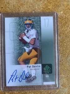 2011 SP Authentic - Autographs #19 Pat Devlin (AU, RC) - Picture 1 of 2