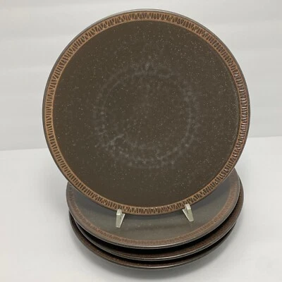 Pratos de salada de xisto Pfaltzgraff Matika | 9,25" | Marrom | Grés | Conjunto de 4 - Imagem 1 de 4