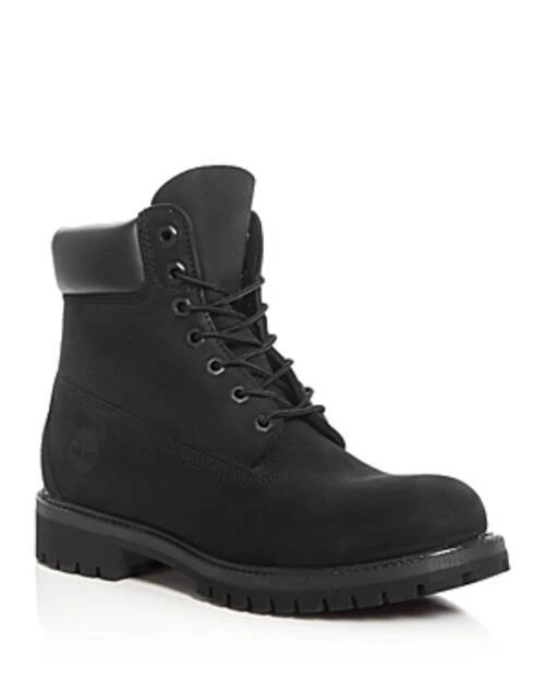 Timberland Men's 6 inch PremiumWaterproof Boot Black Nubuck Size 11 TB0100730011