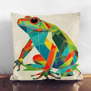 Plump Cushion Frog Constructivism Soft Scatter Throw Pillow Case Cover Filled - Picture 1 of 3