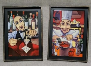 Will Rafuse Framed Tile Art 15 x 21 inches, lot of 2 - Picture 1 of 15