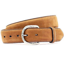 65MF 32-46 In Nocona Leather Mens Belt Contrast Stitching 1-1/2 Wide Medium