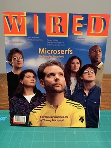 WIRED Magazine FIRST ISSUE JANUARY 1994 Douglas Coupland Microserfs - Picture 1 of 3