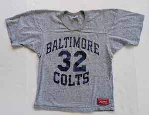 Vintage Baltimore Colts Shirt Mens Small Rawlings 80s NFL Gray - Picture 1 of 7