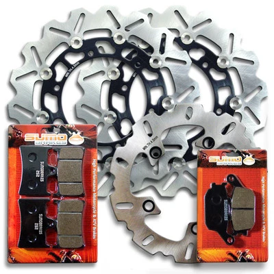 Rotor de disco de freno delantero + trasero Yamaha + pastillas YZF R6S "Modelos S" [YZF R6 S][2006-2009] Foto 1 de 4