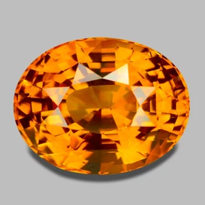 TOP DE ZAFIRO NARANJA AMARILLENTO NARANJA AMARILLO CERTIFICADO GIA 4,56 quilates - Imagen 1 de 2