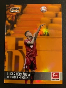 2021-22 Topps Stadium Club Chrome Orange Refractor Lucas Hernandez ed/25 BAYERN - Bild 1 von 2