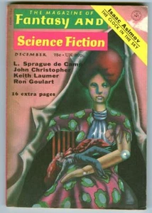 Vintage Dec 1972 Magazine of FANTASY & SCIENCE FICTION! Asimov! de Camp! Laumer! - Picture 1 of 2