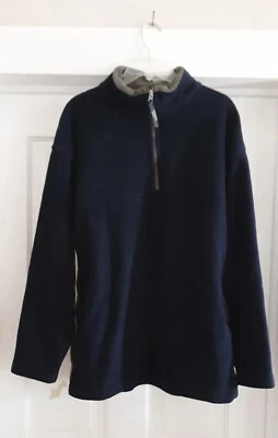 Trader Bay Fleece Pullover ¼ Zip Standup Collar Jacket Size Large - Image 1 of 4