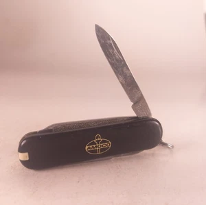 Victorinox Schweizer Taschenmesser 58mm Classic SD schwarz AMOCO BENZIN FUEL Logo - Bild 1 von 5