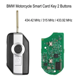 For BMW Motorcycle Smart Card Key 8A Chip 2 Buttons 434.42MHz 315MHz 433.92MHz - Picture 1 of 7