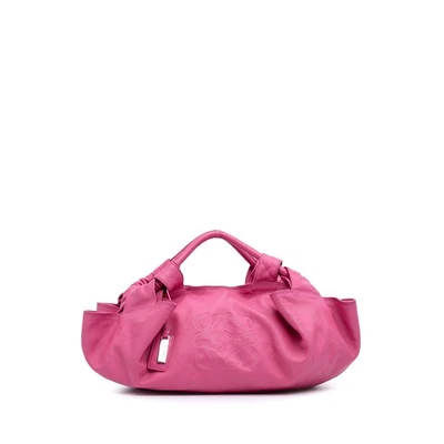 Bolso Hobo Auténtico LOEWE Nappa Aire Cuero Rosa Foto 1 de 4