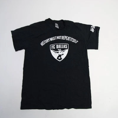 FC Dallas Gildan Heavy Cotton Short Sleeve Shirt Men's Black Used - Image 1 of 4