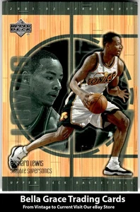 2001-02 Upper Deck Hardcourt #77 Rashard Lewis Seattle SuperSonics NBA - Picture 1 of 2
