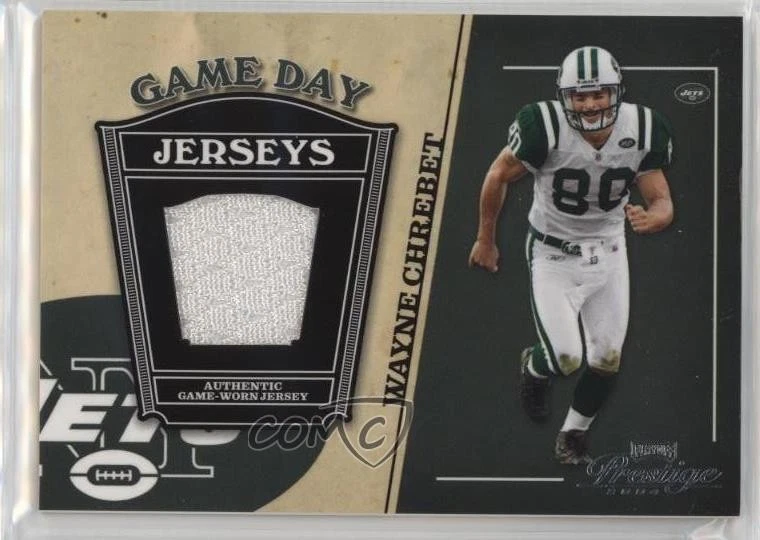 2004 Playoff Prestige Game Day Jerseys Wayne Chrebet #GJ-37 - Image 1 of 2