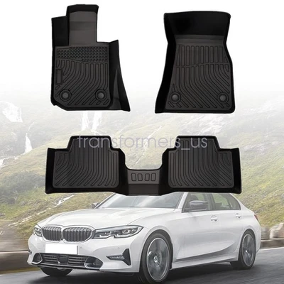 TPE Floor Mats Liners For 2019 2020 2021 2022 2023 2024 BMW 3 Series G20 RWD New - Image 1 of 4