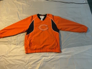 Chaqueta cortavientos de manga larga con logotipo de ropa del equipo de la NFL Chicago Bears M - Imagen 1 de 10