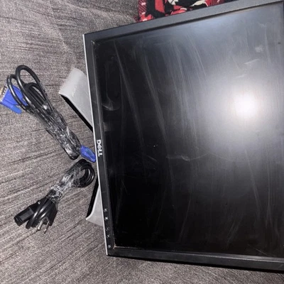 Dell 19-inch LCD Computer Monitor with Power Cord, VGA Cable, and Stand - Image 1 of 3