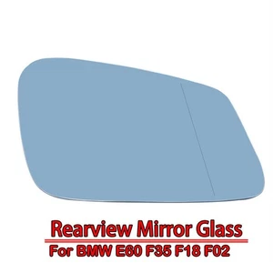 Right Passenger Side Wing Mirror Glass Wide Angle Heated Fits BMW E60 F10 F01 1X - Picture 1 of 5