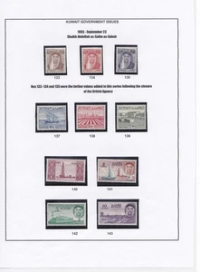 Kuwait: MNH - 1955 SG133-143 - Komplettsatz - Bild 1 von 1