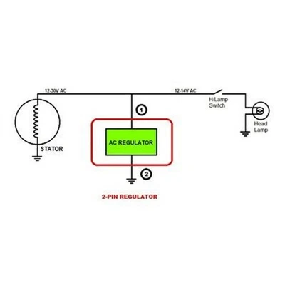 Regulador de voltaje para moto de nieve 12V para arranque manual Ski-Doo y Moto-Ski K01-154-15 Foto 1 de 4