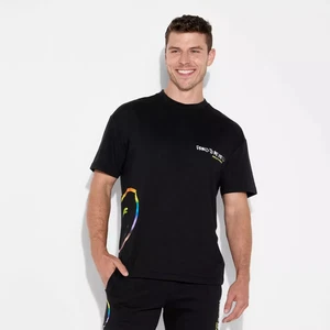 Pride Adult Smiley World Short Sleeve T-Shirt - Black size XL - Picture 1 of 3