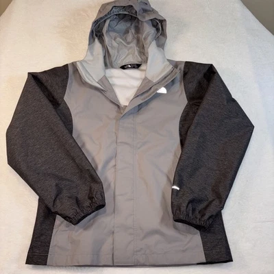 North Face Lightweight Hooded Jackets Girls M Long Sleeve Light/Dark Gray - Image 1 of 4