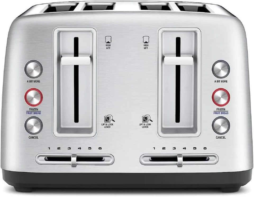 Breville the Toast Control 4-Slice Toaster (Brushed Stainless Steel) LTA670BSS