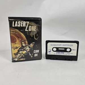 Laser Zone Commodore 64 Game Cassette Clam Shell Case Jeff Minter - Bild 1 von 3