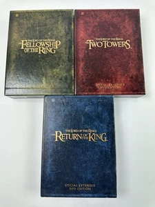 The Lord of the Rings Complete Trilogy Special Extended Edition DVD Box Sets Lot - Picture 1 of 3