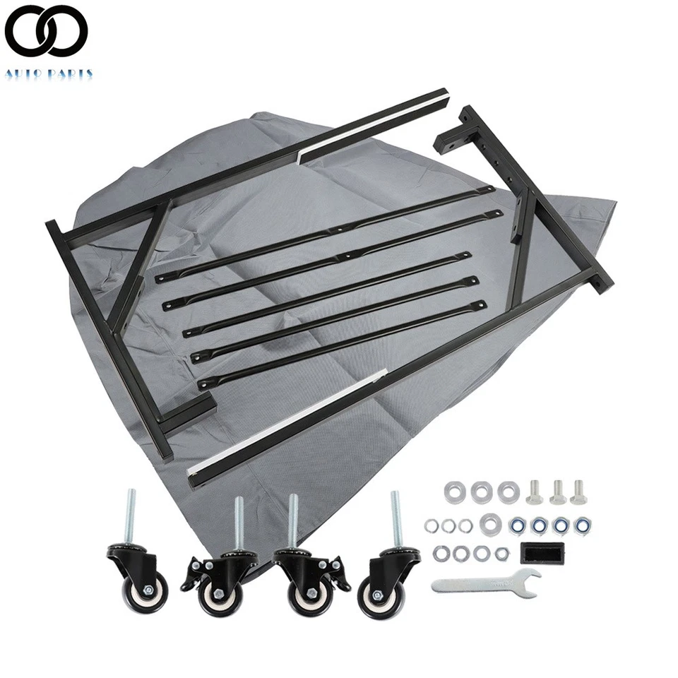 Soporte de techo rígido negro y cubierta antipolvo para Mercedes R107 380SL 450SL 560SL R129 Foto 1 de 4