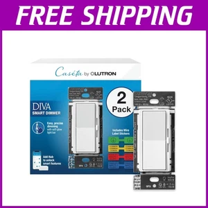 Diva Smart Dimmer Switch 2-Pack for LED Lights - Alexa Compatibility, No Neutral - Picture 1 of 14