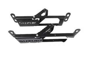 fit for suzuki samurai sj410 sj413 door hinges foot steps In black (Pair) - Picture 1 of 5