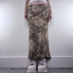 Y2K vintage floral lace pattern maxi skirt - Picture 1 of 7