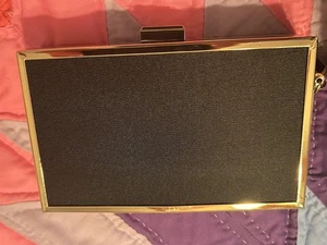 Raro GIORGIO ARMANI PARFUMS Estuche Rígido Caja Bolso sin asas Negro Dorado Logo Fragancia   - Imagen 1 de 5