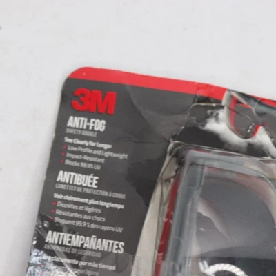 Gafas de seguridad 3M Scotchgard antiniebla modernas/elegantes lentes transparentes gris/rojo Foto 1 de 4