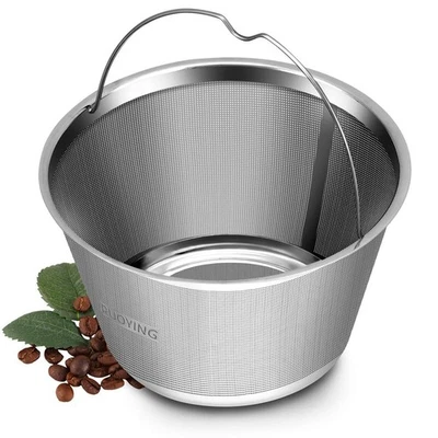 8-12 Cup Reusable Basket Permanent Coffee Filter, Fit 8-12 Cup Mr Coffee, Bla... - Image 1 of 4