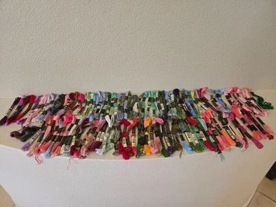 Lot of 120 DMC Embroidery Cross Stitch Thread New & Used - Image 1 of 4