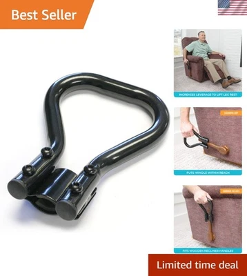 Recliner Handle Extension with Padded Protection for Comfortable Use – Black - Image 1 of 4