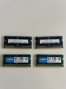 LOT OF 4 CRUCIAL AND HYNIX 4GB AND 2 GB RAM MODULES UNTESTED - Picture 1 of 14