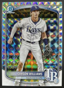2025 Bowman Chrome Carson Williams Prospects Geometric Refractor /499 Rays - Picture 1 of 2