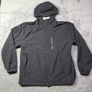 5.11 Tactical Waterproof Aurora Shell Jacket Mens 2XL Black Lightweight 48343 - Picture 1 of 11