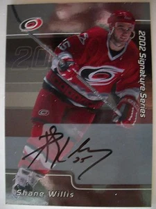 2001-02 BAP SIGNATURE SERIES # 006 SHANE WILLIS , HURRICANES !!BOX # 7 - Picture 1 of 1