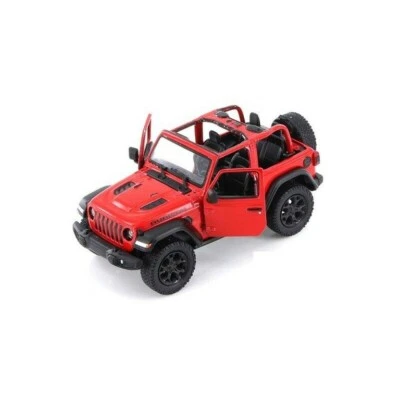 Jeep Wrangler 2018 5412DAB 5" diecast tirar hacia atrás 1:34 coche de colección rojo Kinsmart Foto 1 de 2