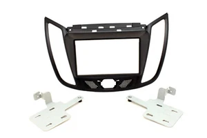 Double Din Fascia Plate (Matte Black) radio mount Fascia Ford C-Max 2010 To 2019 - Picture 1 of 1