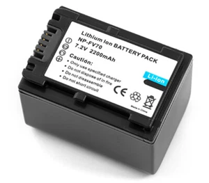 Battery for Sony NP-FV70 NP-FV50 NP-FP50 NP-FP70 Handycam DCR-SR42 HDR-CX100 HC9 - Picture 1 of 2