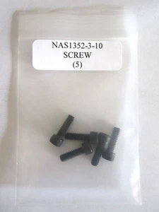 NAS1352-3-10 Innensechskantschraube 10-24 x 5/8" Stahl Schwarzoxid - 5 Stück - Bild 1 von 4
